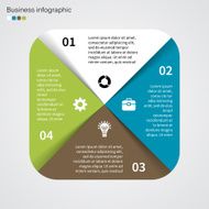 Modern vector info graphic for business project N228