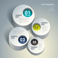 abstract 3d cylinder infographics N15