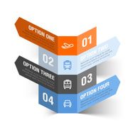 Travel theme abstract infographics template