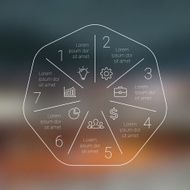 Circle line infographic Template for cycle diagram graph presentation and N19