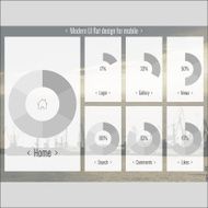 Modern UI flat design vector