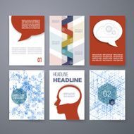 Design Template Set for Web Mail Brochures Mobile Technology App N4