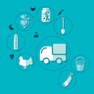 agriculture flat infographic N27