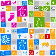Christmas sticker infographic N79
