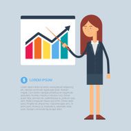Business presentation vector illustration flat style N2