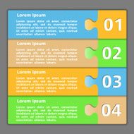 Design Template with Four Elements N7