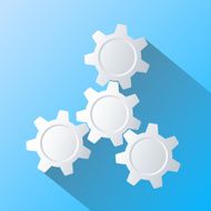 Gears Infographics Flat design