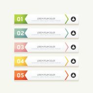 vector progress banners with colorful tags N2
