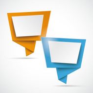 Blue Orange Speech Bubbles