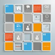 Mosaic Small Squares Infographic