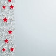 Red and White Stars Christmas Design