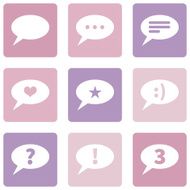 Vector Set of Bubbles Icons with Different Concepts N4