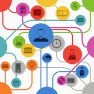 Abstract social media scheme N2