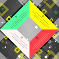 Info graphic Background with Squares N3