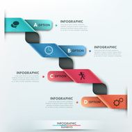 Modern infographics options banner N532