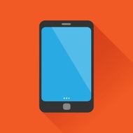 Smartphone flat design vector