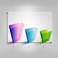 Example of cube chart Infographics element N4