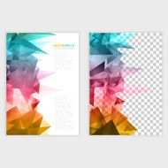 Vector Triangles pattern background N8