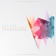 Vector Triangles pattern background N9