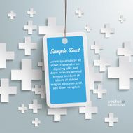 White Plus Symbols With Price Sticker
