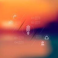 ecology infographic with unfocused background N45