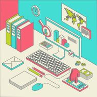 workspace concept vector