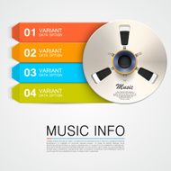 Metal music bobine