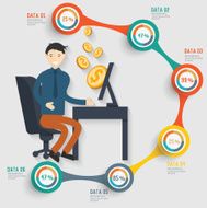 Businessman concept and banner for your text editable