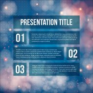 Template for Your business presentation Blurred background Vec