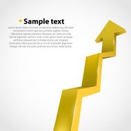 Vector growth progress arrow N4