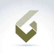 Vector abstract design element with parallel stripes N2