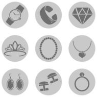 Vector Set of Jewellery Icons N2