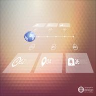 Infographic template for business design triangle design vector illustration N5