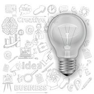 Creative Background With Lightbulb N2