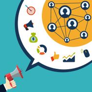 Social Advertising vector illustration N3