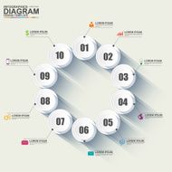 Infographics vector design template N300