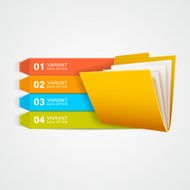 Infographics documents Folder with data