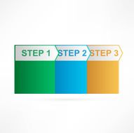 Arrows steps design template
