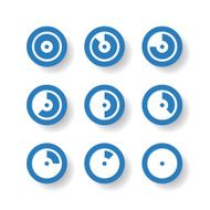 Different status of clocks Vector collection N2