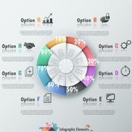 Modern infographics options banner N535