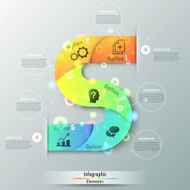 Modern infographics options banner N536