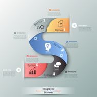 Modern infographics options banner N537