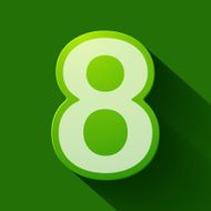 Volume icons number eight N6