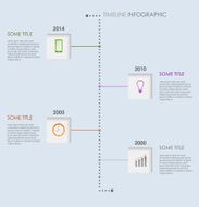 Time line info graphic elements template