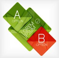 Geometric shaped option banner design template N3