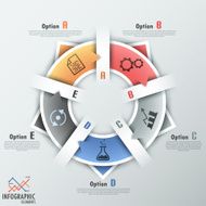 Modern infographics options banner N538