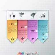 Modern infographics options banner N539
