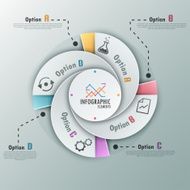 Modern infographics options banner N540