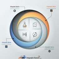 Modern infographics options banner N541