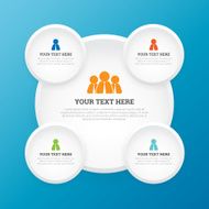 White Circle Copyspace Design Element